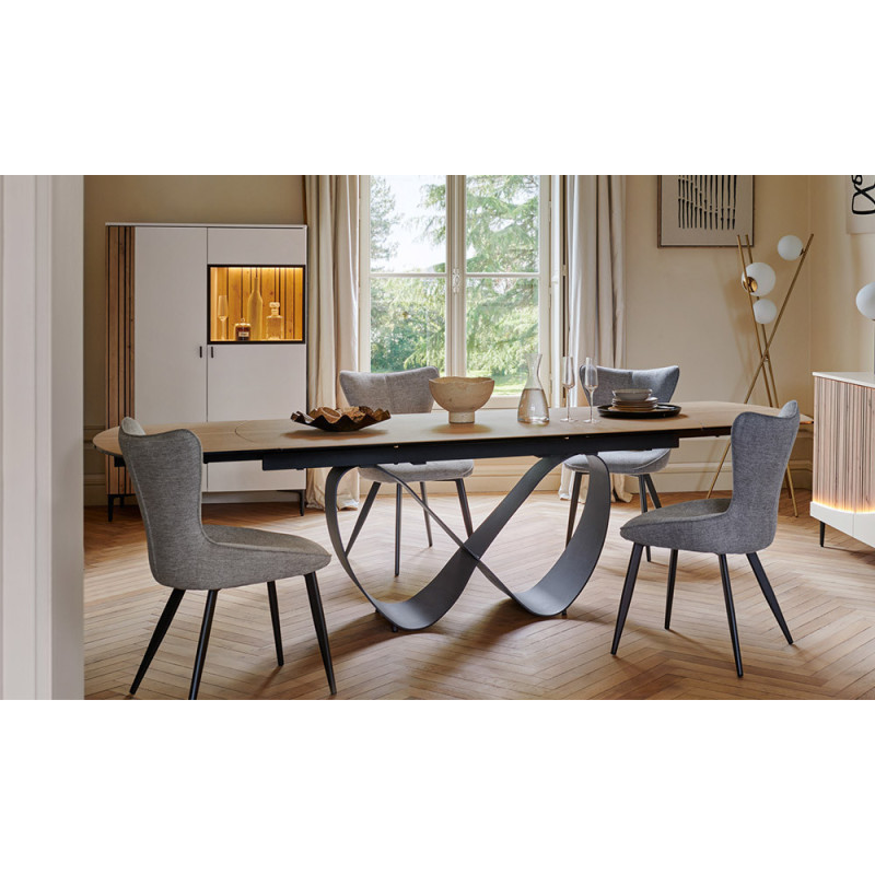 Topaze - Table de séjour extensible 