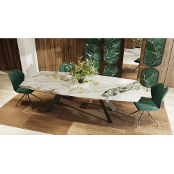 Miri  - Table de séjour ovalisée 