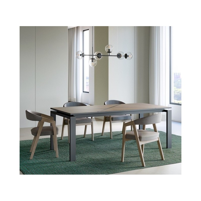 MUSE - Table extensible plateau céramique 